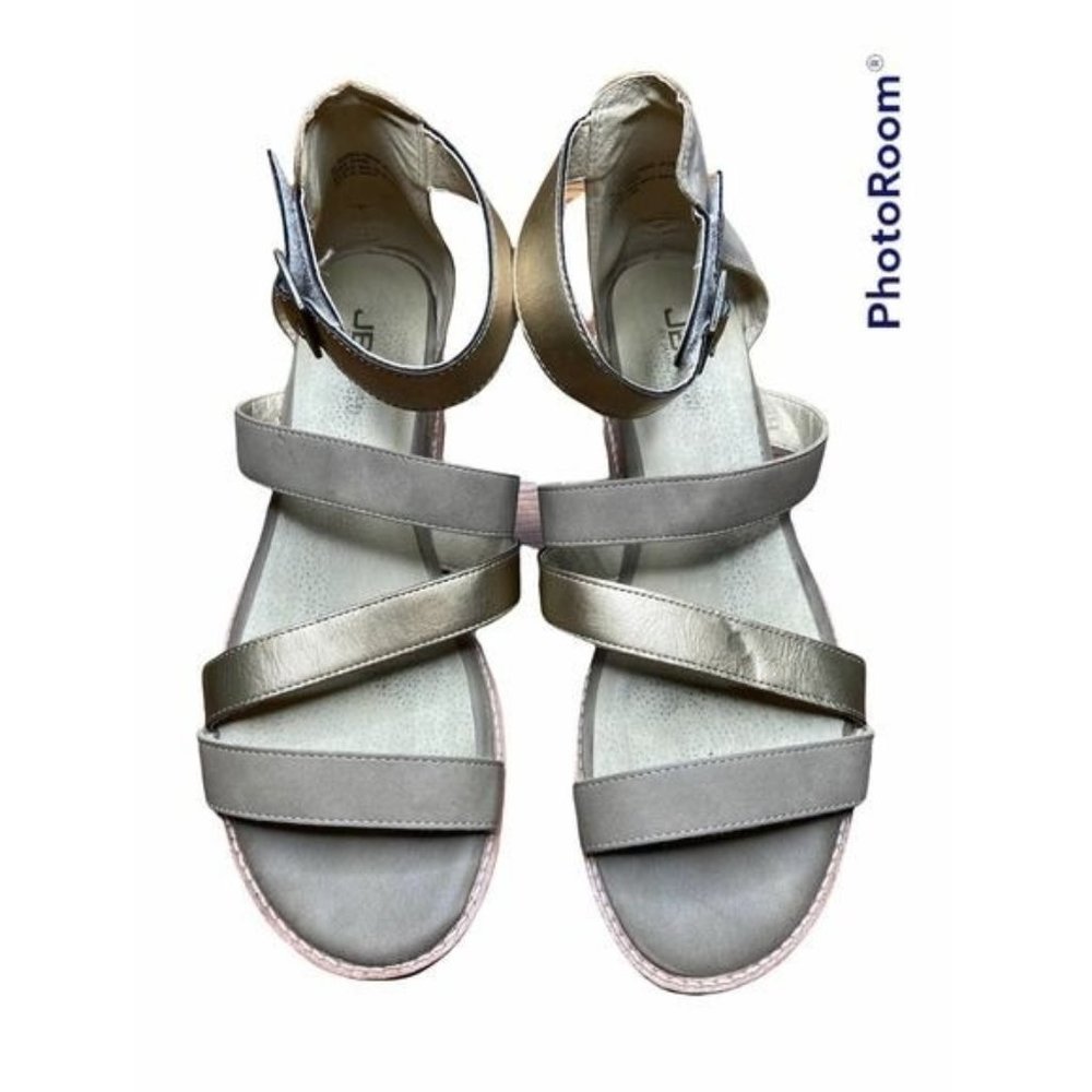 Jbu Rivera Vegan Memory Foam Hook And Loop Sandal… - image 1